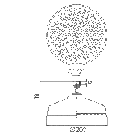Traditional Raincan Shower Head round 8" 200mm - Image 3
