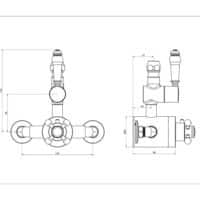 Sognare Chrome Traditional Fixed Head Rigid Riser Thermostatic Mixer Shower - Image 7
