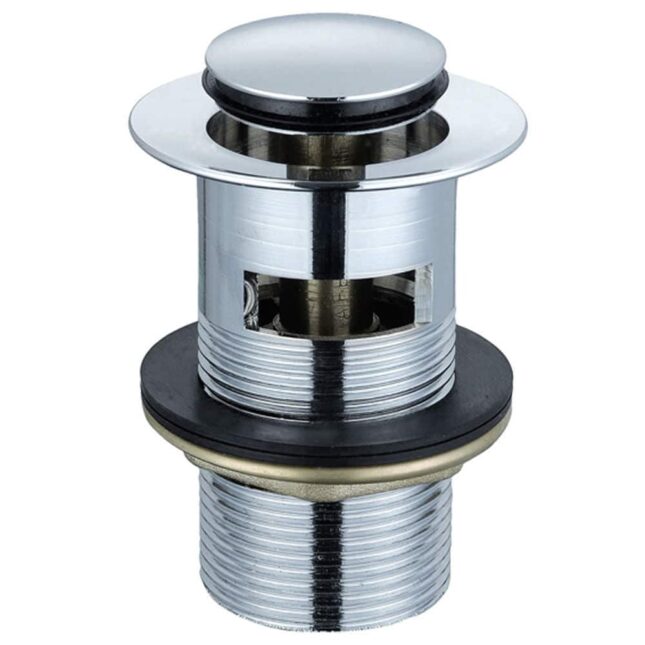 Push Button-Pop Up Basin Waste Slotted Click Clack-Chrome - Image 3