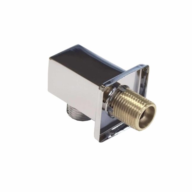 Chrome Square Shower Wall Outlet Elbow - Image 2