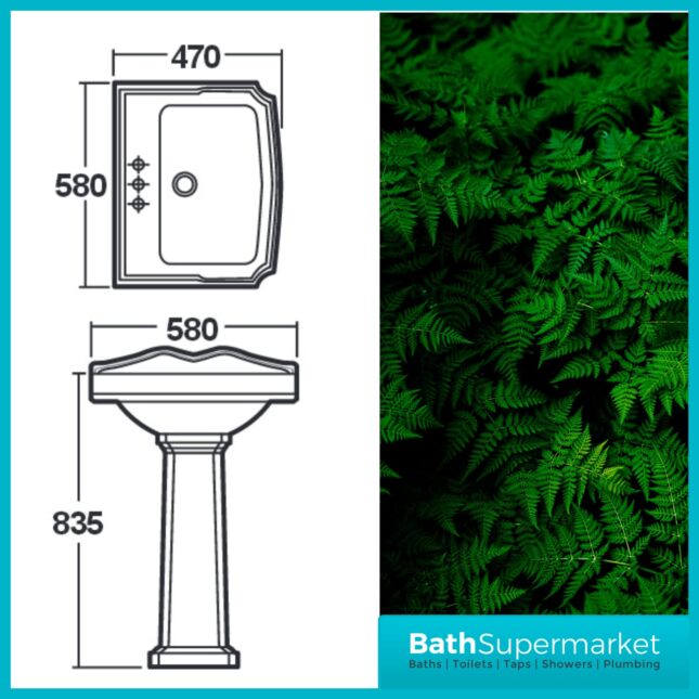 Traditional Style Close Coupled Legend Toilet Basin