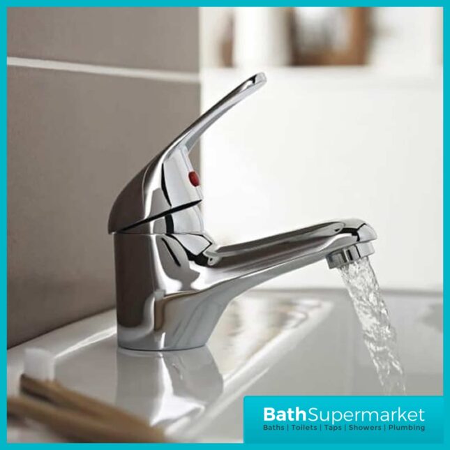 G4K Rio Chrome Single Lever Mono Basin Tap-Clicker Waste