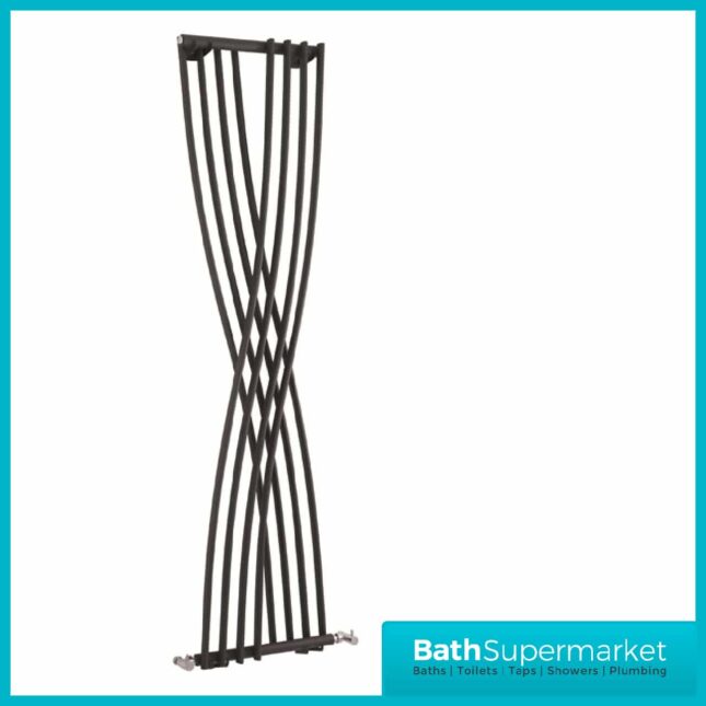 Hudson Reed Xcite 1775 x 450mm Designer Radiator - Anthracite - Image 2