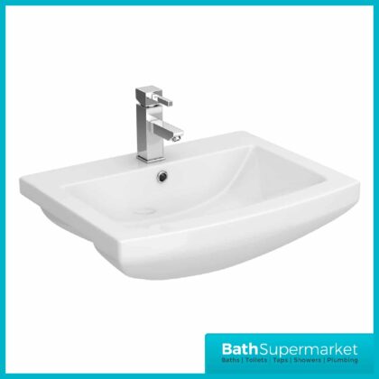 KARTELL TRIM 550MM 1 TAP HOLE SEMI RECESSED BASIN