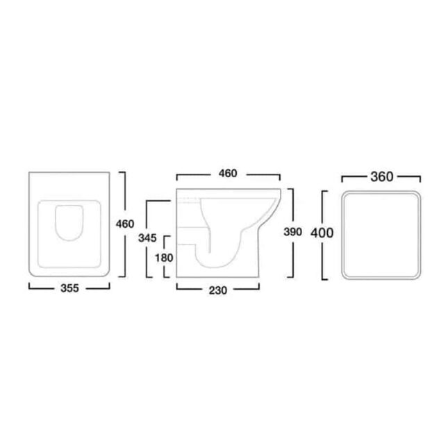 Tavistock Q60 Back to Wall Pan & Soft Close Seat & Concealed Cistern Pack - Image 11