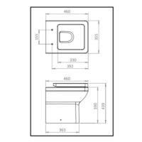 Tavistock Q60 Back to Wall Pan & Soft Close Seat & Concealed Cistern Pack - Image 13