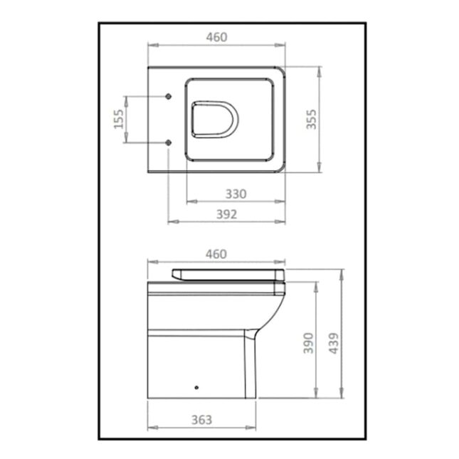 Tavistock Q60 Back to Wall Pan & Soft Close Seat & Concealed Cistern Pack - Image 13