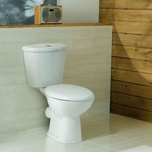 Value Modern Comfort Height Toilet 680mm & S/C Seat - Image 2