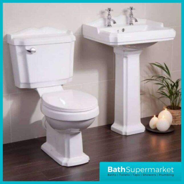 Traditional Style Close Coupled Legend Toilet Basin