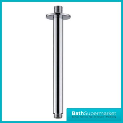 Round Ceiling Mounted Bathroom Shower Arm 250mm