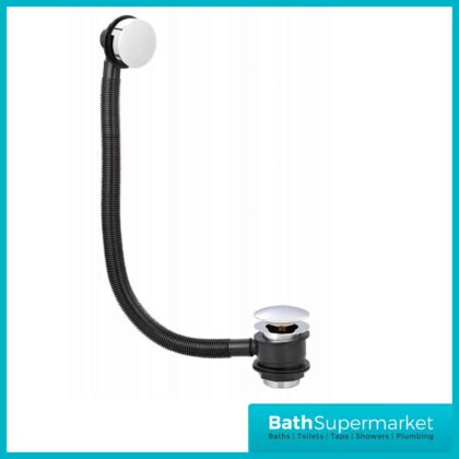Modern Round Pop-Up Chrome Bath Waste-BW001