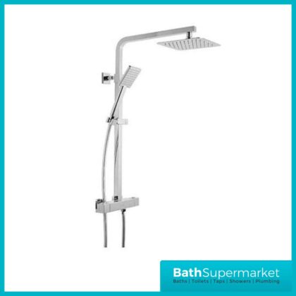 Sognare Neptune Square Thermostatic Shower and Riser Kit