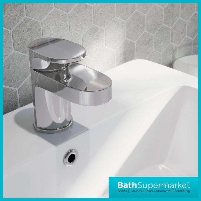 Bristan Frenzy Chrome Basin Mixer Tap With Clicker Waste
