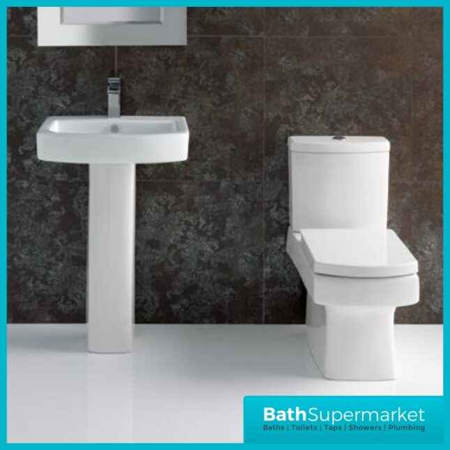 Embrace Tidy Square 4-Piece Modern Bathroom Suite