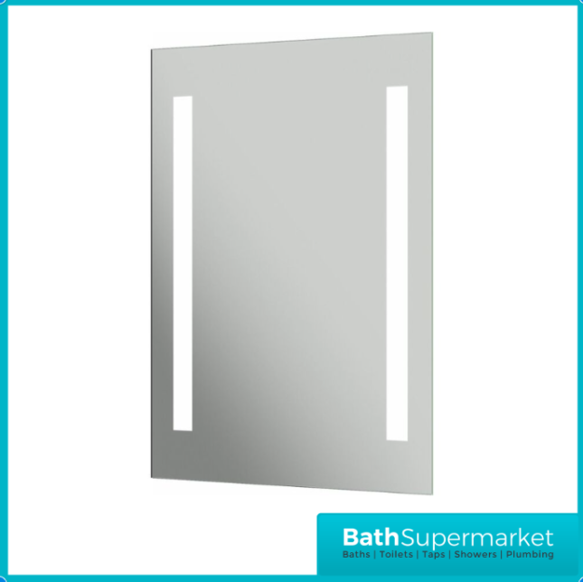 Tailored Niall LED Touch Illuminated Demister Mirror With Shaver Socket 700 x 500mm