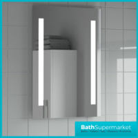 Tailored Niall LED Touch Illuminated Demister Mirror With Shaver Socket 700 x 500mm