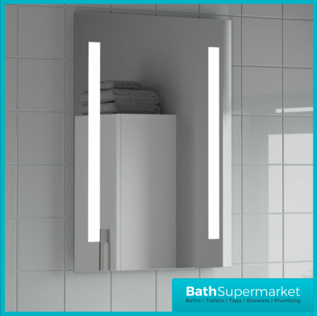 Tailored Niall LED Touch Illuminated Demister Mirror With Shaver Socket 700 x 500mm