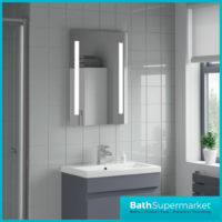 Tailored Niall LED Touch Illuminated Demister Mirror With Shaver Socket 700 x 500mm