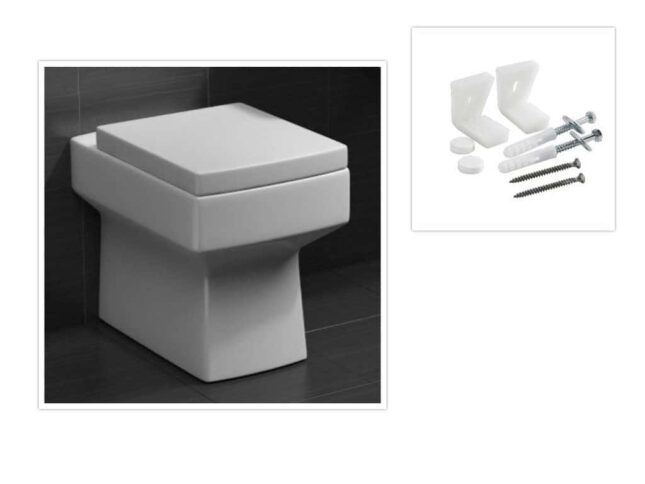 Embrace 520mm Square BTW Toilet Pan– Soft Close Seat - Image 4