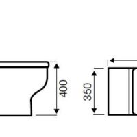 Options 600 Toilet & Basin Bathroom Suite - 1 Tap Hole - Image 7