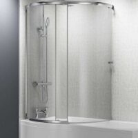 Titan Orbital 1500mm P Shape Shower Bath Left-Right Hand-Enclosure - Image 5