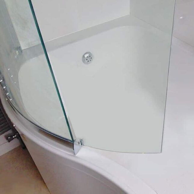 Titan Orbital 1500mm P Shape Shower Bath Left-Right Hand-Enclosure - Image 3