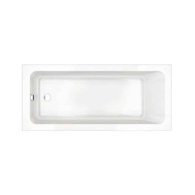 Navarre Square 1700 x 700mm Single Ended Acrylic Bath with Leg Kit – 0 Tap Hole | Optional Front & End Panels Available - Image 2