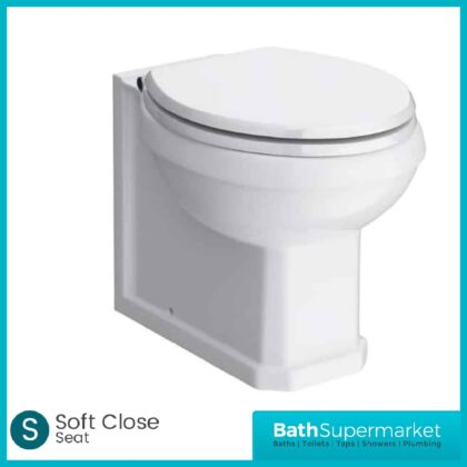 Carlton Traditional Back To Wall Pan – Soft Close Seat