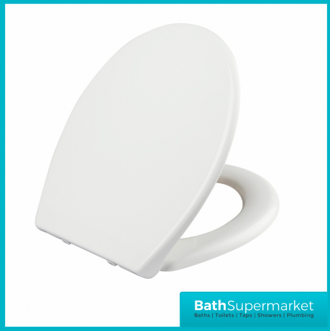 Sognare White Soft-Close Replacement Toilet Seat Top-Fix Quick Release Hinges