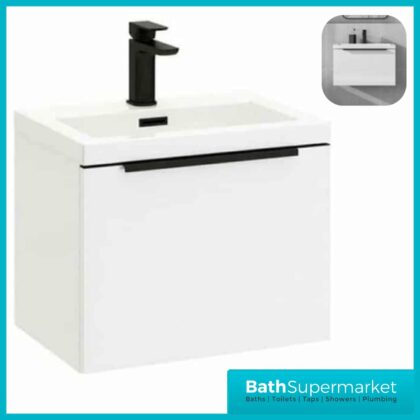 Celeste Mono Wall Mounted Black Handle600mm