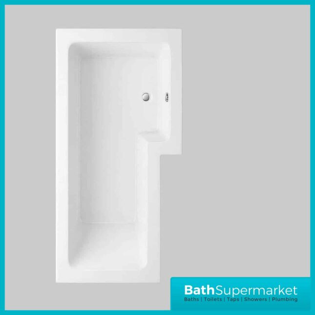 Cube Modern L Shaped Shower Bathroom Suite