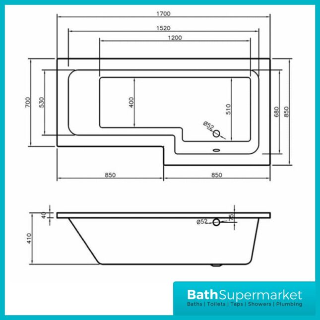 Cube Modern L Shaped Shower Bathroom Suite