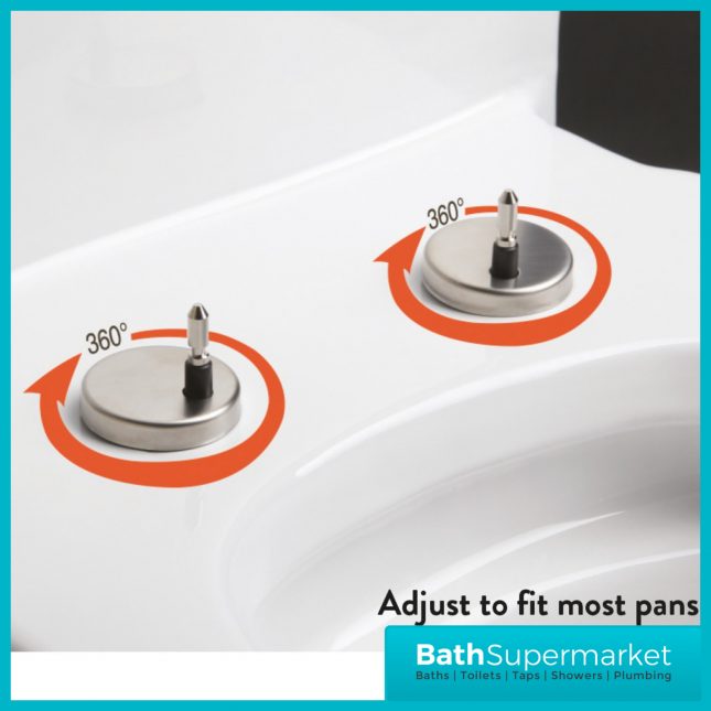 Sognare White Soft-Close Replacement Toilet Seat Top-Fix Quick Release Hinges