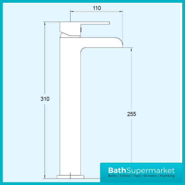 Waterfall High Rise Mono Basin Mixer