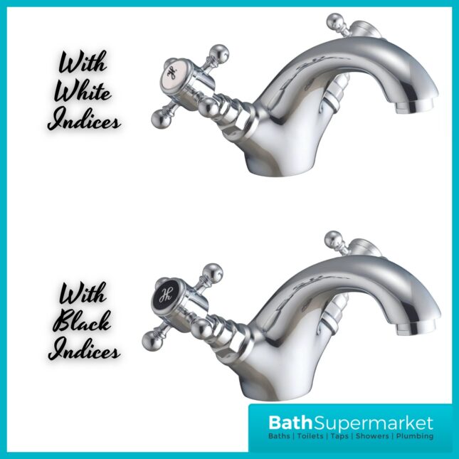 Russeldene & Marie Traditional Chrome Mono Basin Mixer Tap With Push Waste