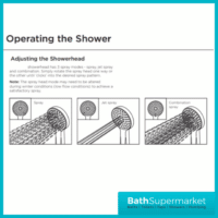 Bristan Bliss White Gloss Digital Display Electric Shower & Riser Kit 8.5Kw-9.5Kw-10.5kw Power