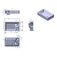 Cassellie Futura Gloss White Space Saving Toilet & WC Unit With Built In Sink 500mm - Image 5