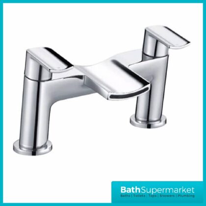 Leo Chrome Deck Mounted Bath Filler Tap