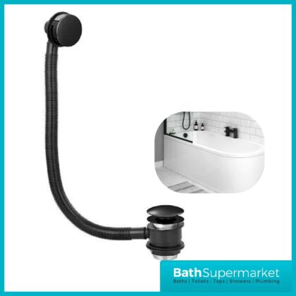 Mono Black Pop Up Bath Waste With Overflow