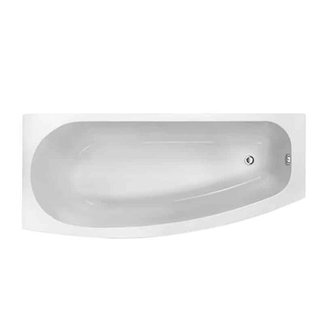 AquaVolere Sonny 1700mm x 740mm Space Saving Shower Bath-LH-RH - Image 2