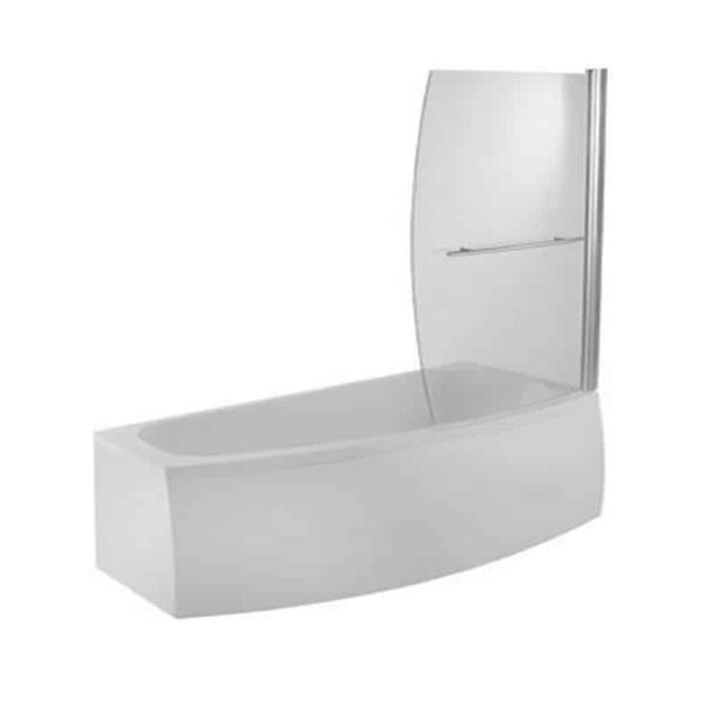 AquaVolere Sonny 1700mm x 740mm Space Saving Shower Bath-LH-RH - Image 5