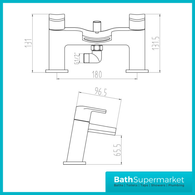 Leo Bath Shower Mixer Tap-Tap233