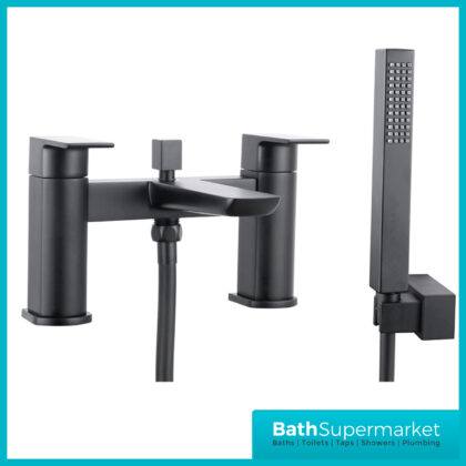 Mono Matt Black Bath Shower Mixer Tap