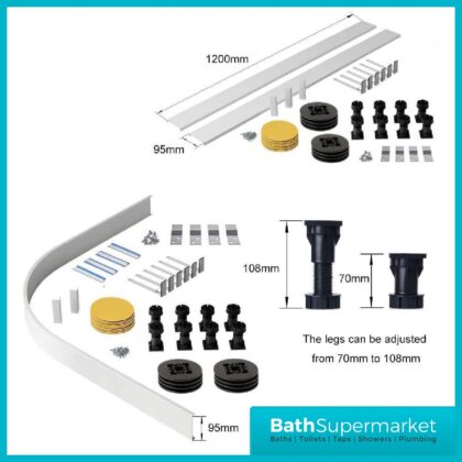 Easy Plumb Riser Kit Plinth Feet Legs Shower Tray