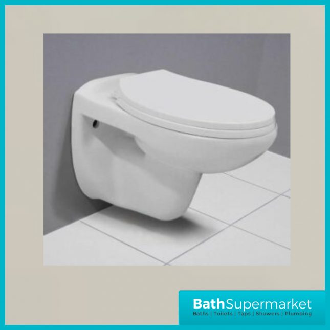 Melbourne Wall Hung Toilet + Soft Close Toilet Seat - Image 4