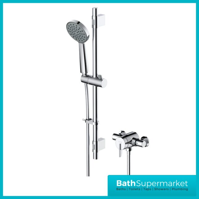 Bristan Luminance Chrome Sonique3 Thermostatic Exposed Mixer Shower Kit
