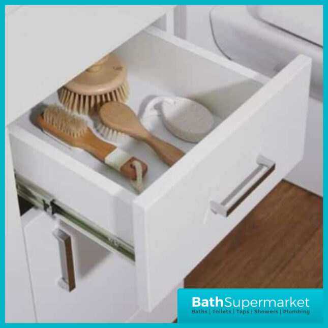 Premier Eden 1000mm White Gloss Vanity Unit And Basin