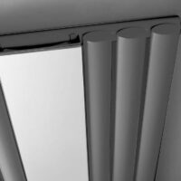 Hudson Reed Anthracite Designer Radiator Mirror 1800mm x 499mm - Image 4