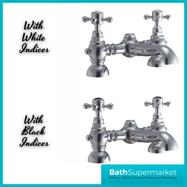 Russeldene & Marie Traditional Chrome Cross Head Handle Bath Filler Tap