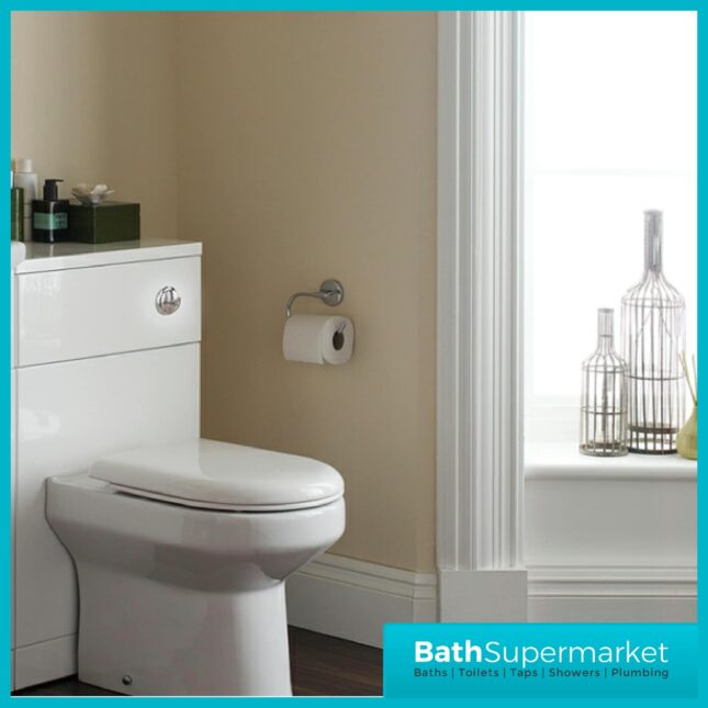 Kartell Impakt White Back To Wall WC Unit 500mm x 300mm
